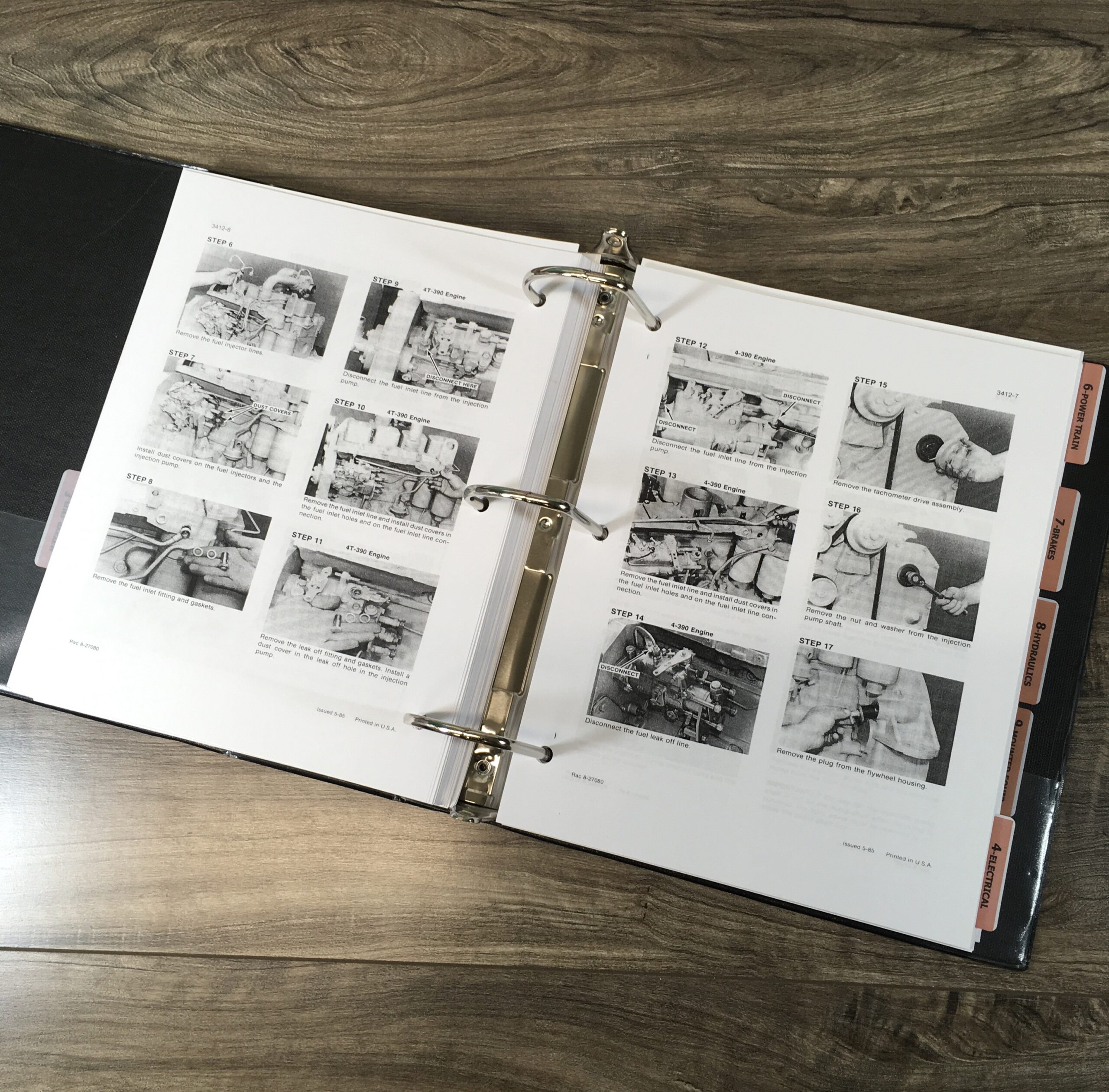 Case 1845C Uni Loader Skid Steer Service Manual Parts Catalog Repair Shop Books - Image 21