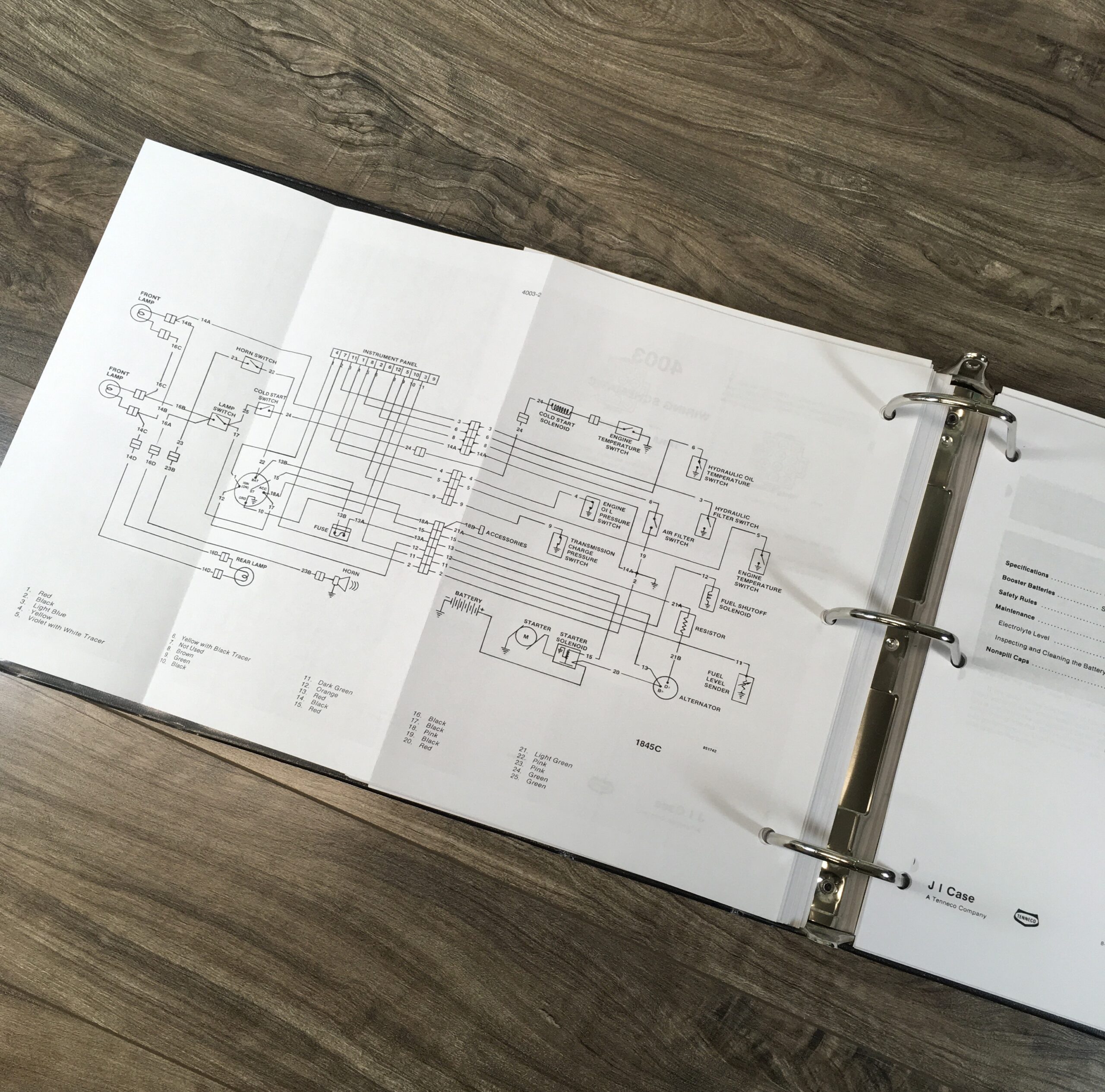 Case 1845C Uni Loader Skid Steer Service Manual Parts Catalog Repair Shop Books - Image 13