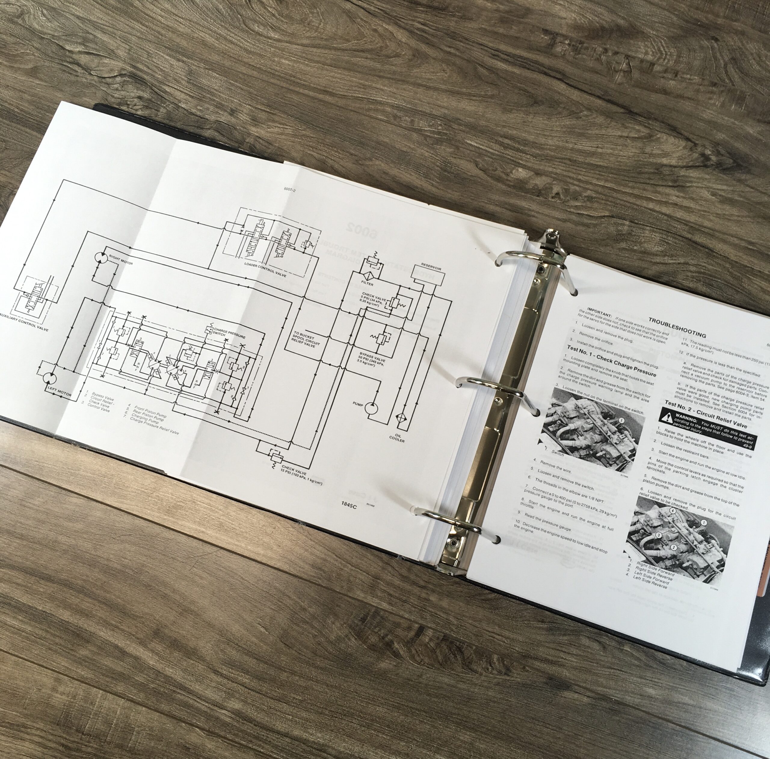 Case 1845C Uni Loader Skid Steer Service Manual Parts Catalog Repair Shop Books - Image 18