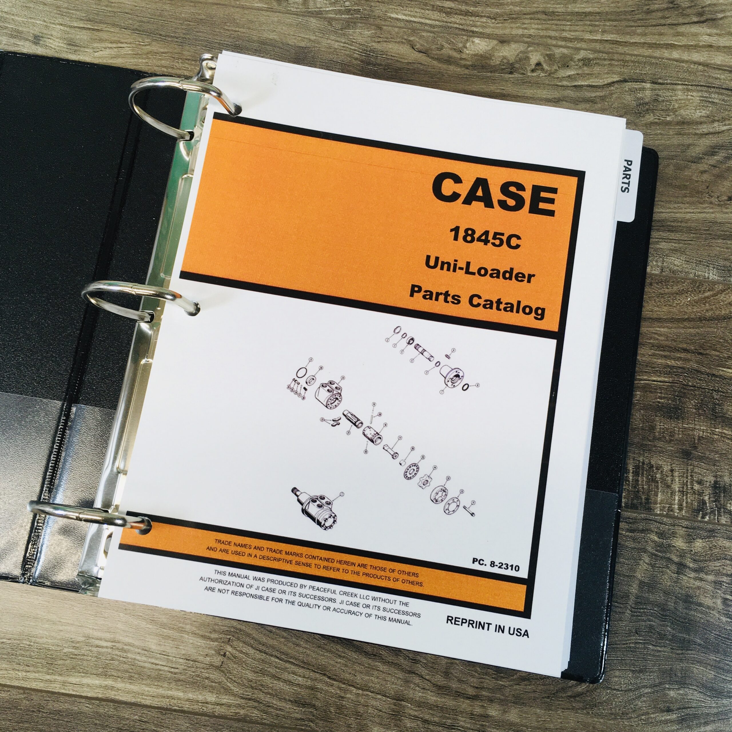 Case 1845C Uni Loader Skid Steer Service Manual Parts Catalog Repair Shop Books - Image 3