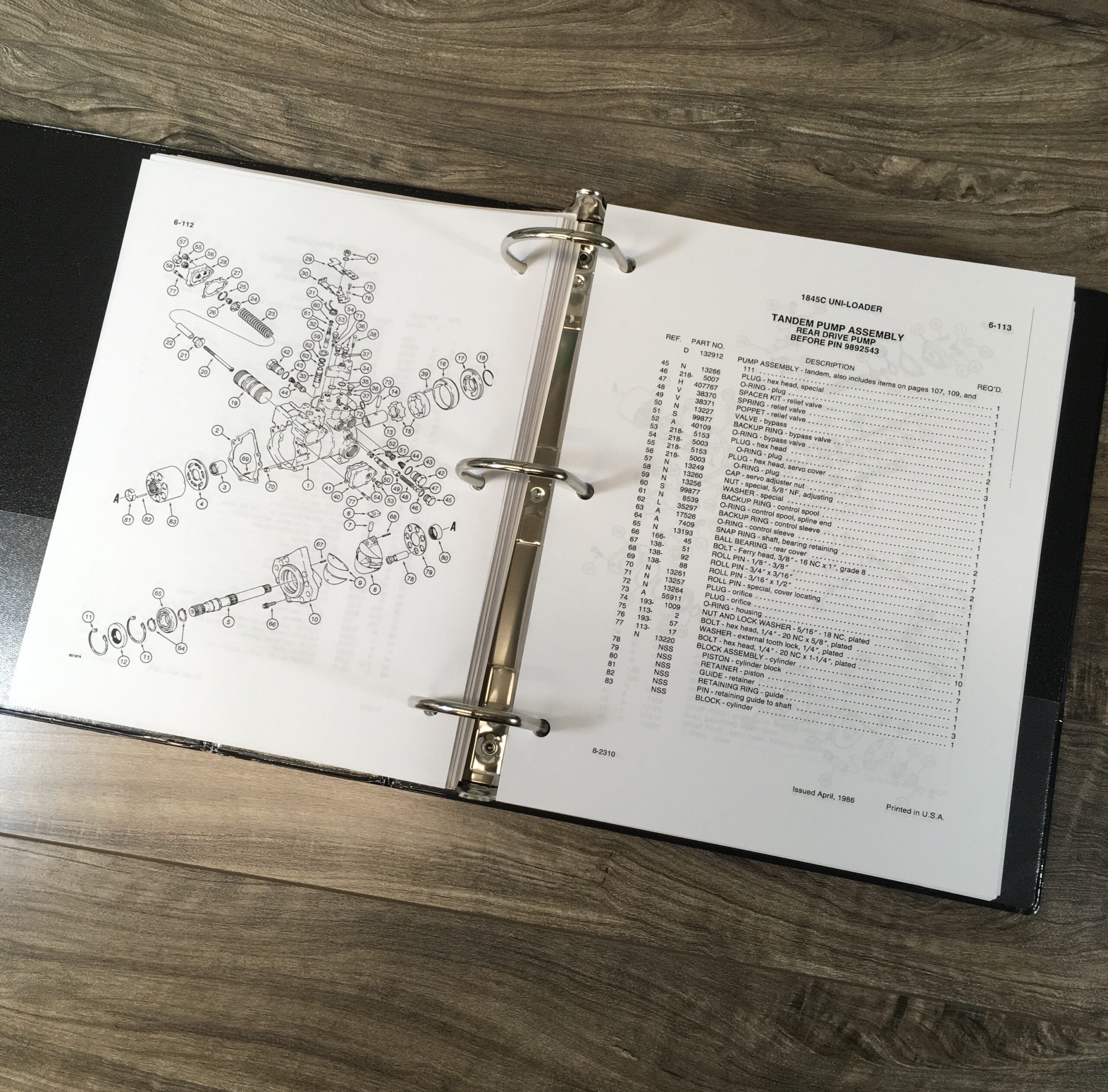 Case 1845C Uni Loader Skid Steer Service Manual Parts Catalog Repair Shop Books - Image 7