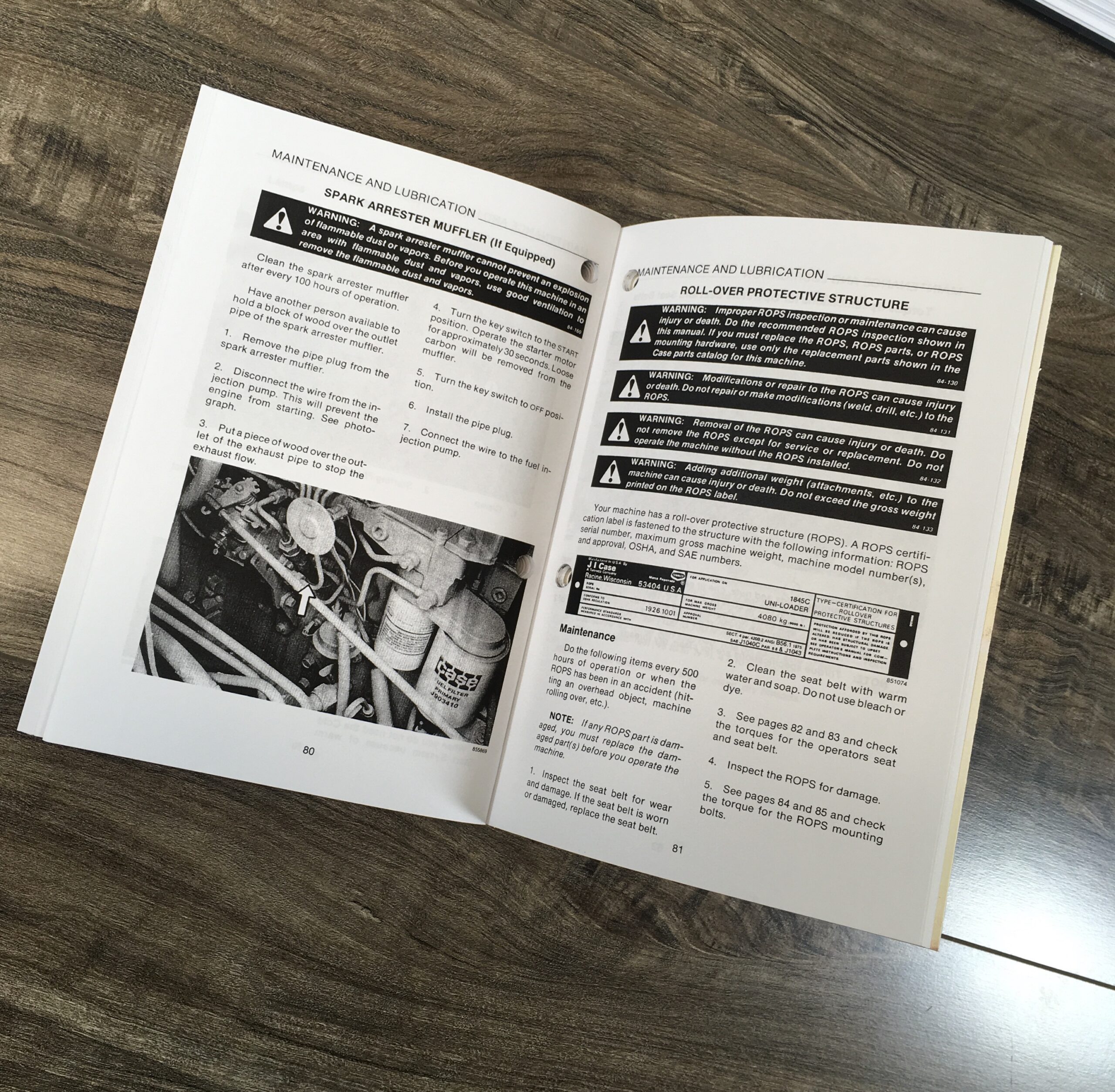 Case 1845C Uni-Loader Skid Steer Service Repair Shop Parts Operators Manual Book - Image 22