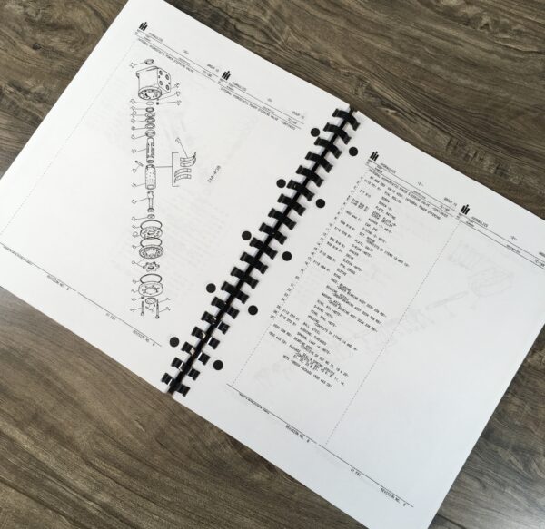 International Ih 784 Tractor Chassis Parts Assembly Manual Catalog Numbers - Image 3
