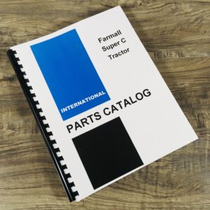 Farmall Super C Tractor Parts Manual Catalog International Ih Oem