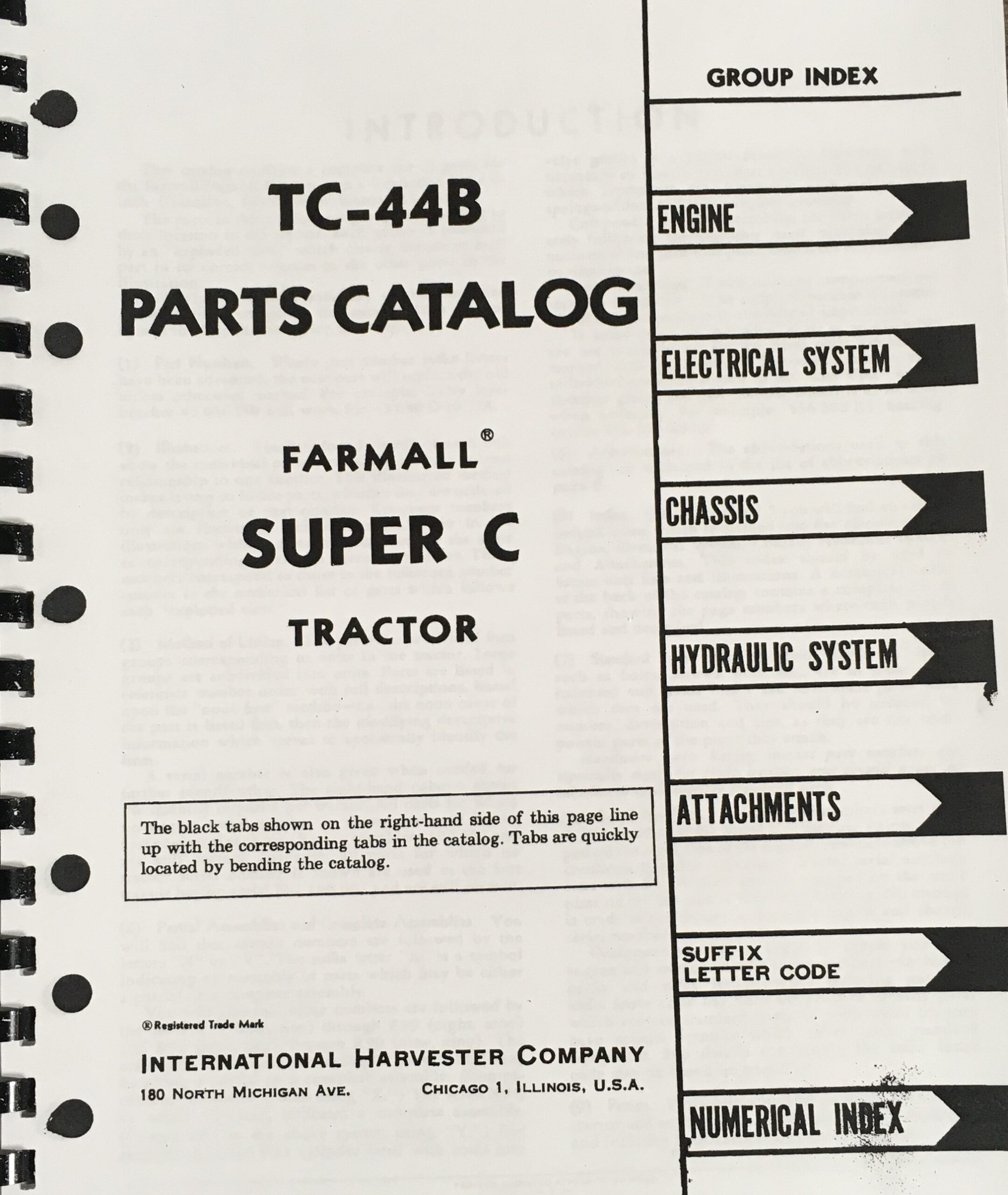 Farmall Super C Tractor Parts Manual Catalog International Ih Oem - Image 2