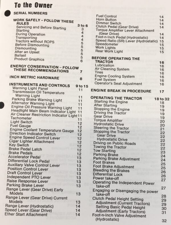International 484 584 684 784 884 Hydro 84 Tractors Operators Owners Manual Ih - Image 3