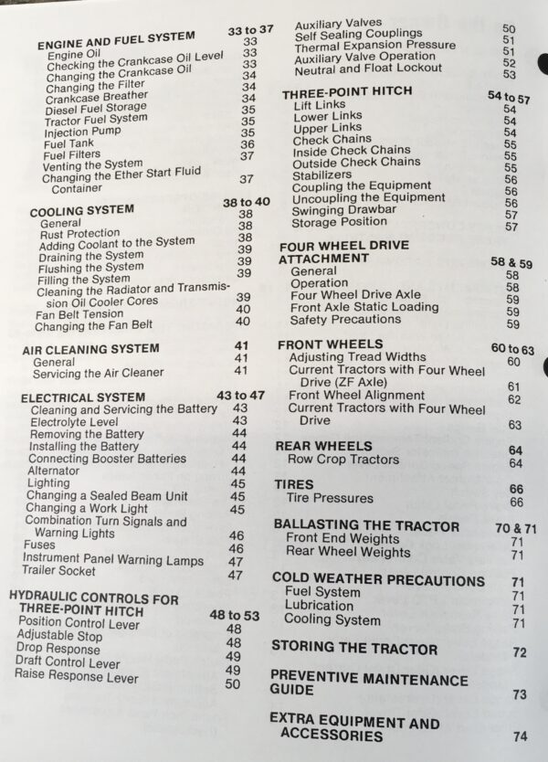 International 484 584 684 784 884 Hydro 84 Tractors Operators Owners Manual Ih - Image 2
