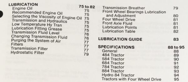 International 484 584 684 784 884 Hydro 84 Tractors Operators Owners Manual Ih - Image 4