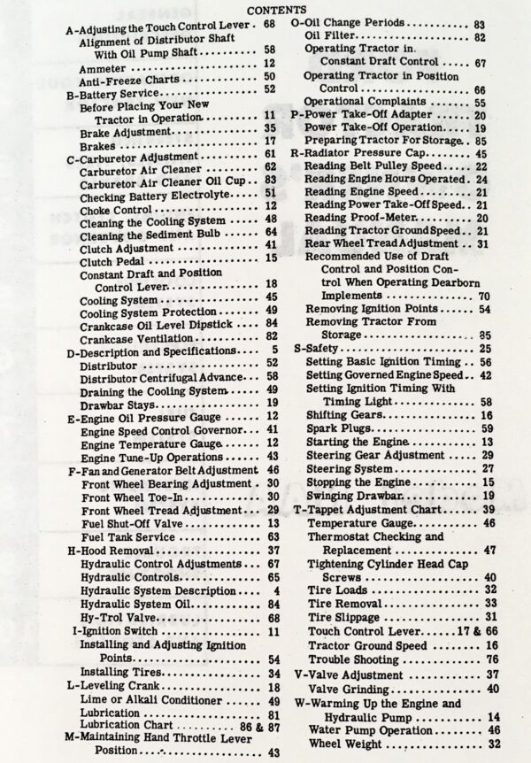 Ford Tractor Naa Golden Jubilee Owners Operators Manual User Guide 1952 - 1954 - Image 3