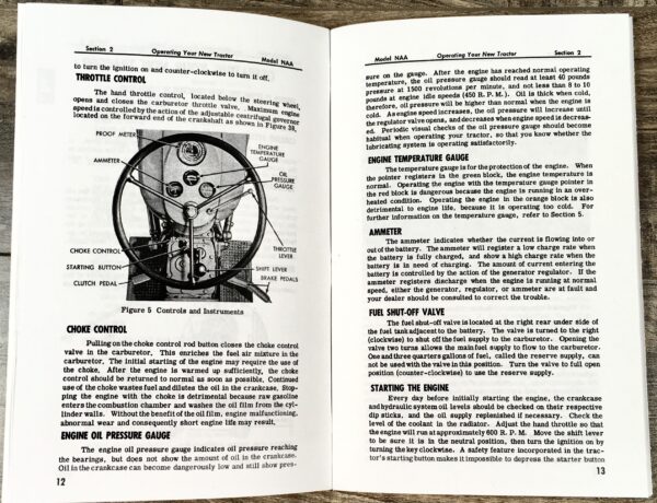 Ford Tractor Naa Golden Jubilee Owners Operators Manual User Guide 1952 - 1954 - Image 5