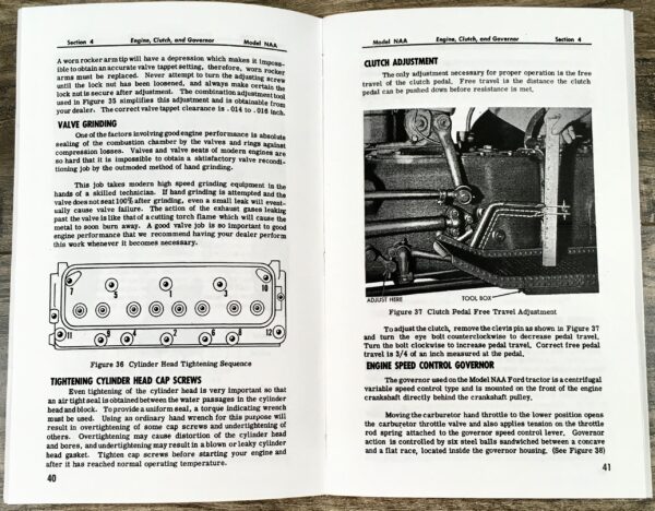 Ford Tractor Naa Golden Jubilee Owners Operators Manual User Guide 1952 - 1954 - Image 7