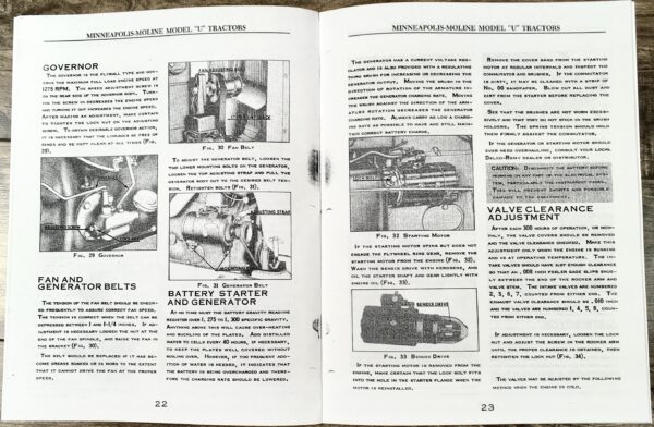 Minneapolis Moline Model U Tractors Owners Operators Maintenance Manual S158 - Image 5