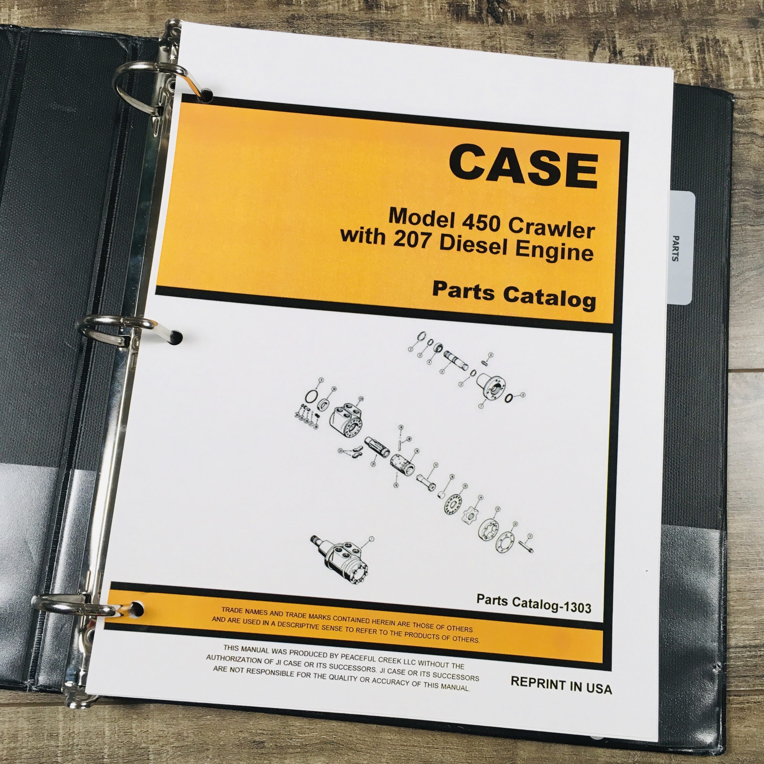 Case 450 Crawler Loader Dozer Service Parts Operators Manual 207 Diesel Engine - Image 12
