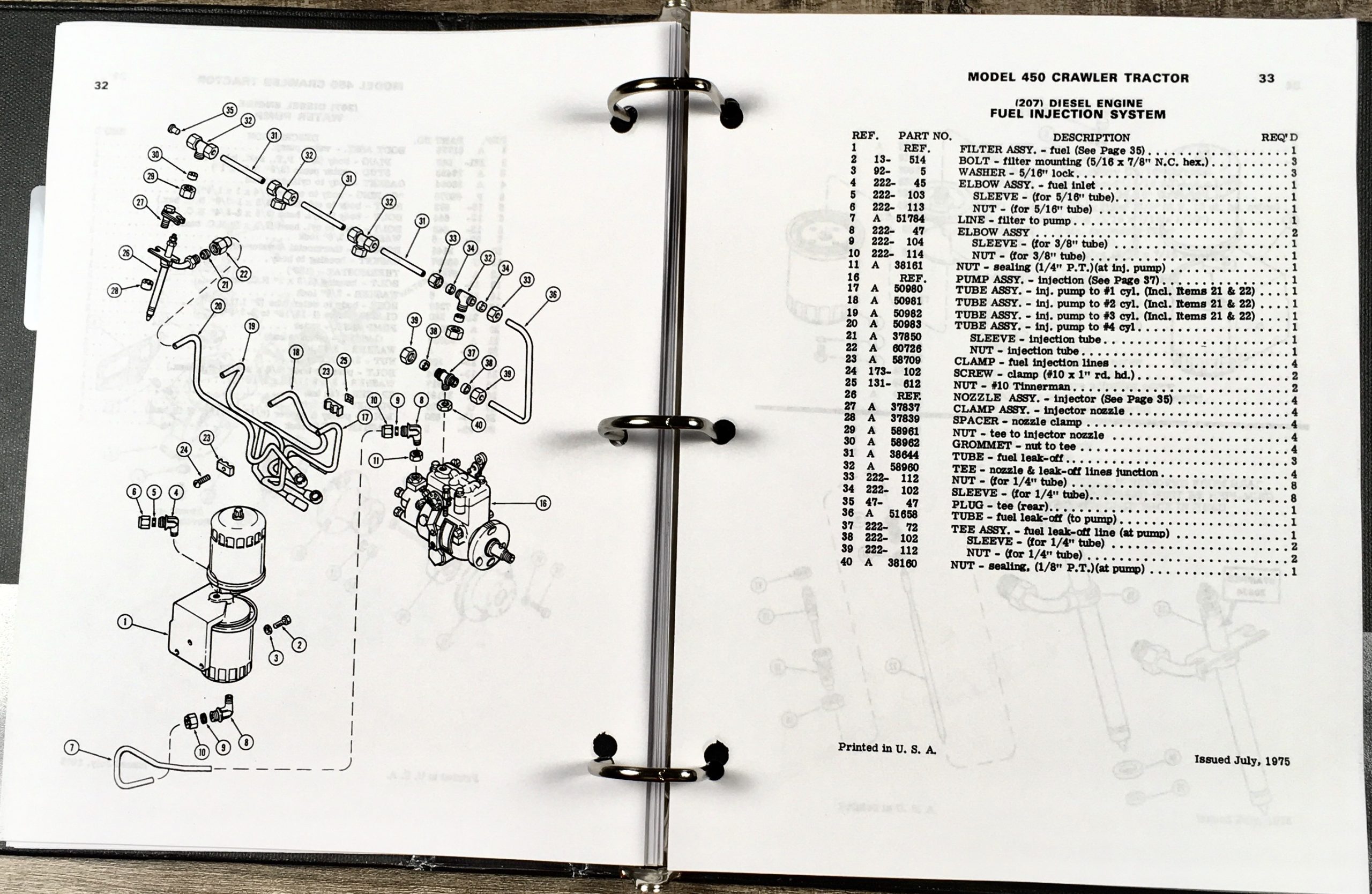 Case 450 Crawler Loader Dozer Service Parts Operators Manual 207 Diesel Engine - Image 16