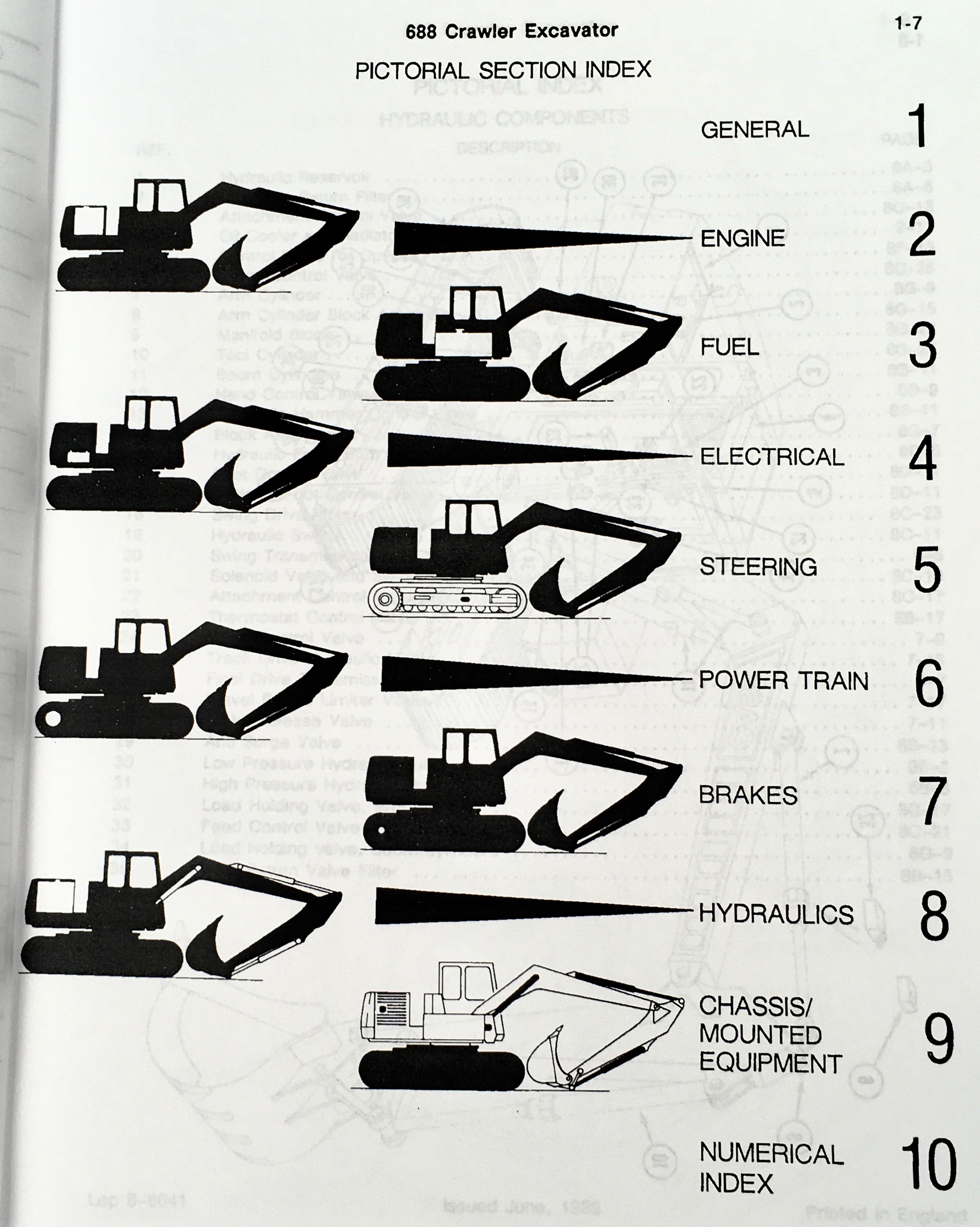 J I Case 688 Crawler Excavator Parts Manual Catalog Exploded Views Pin 0011601 - Image 2