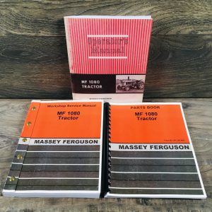 Set Massey Ferguson Mf 1080 Tractor Service Parts Owner Manual Repair Operator