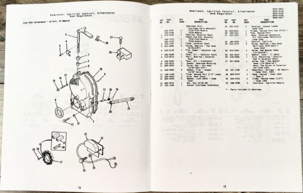 Lot Miller Bobcat 225 225G Welder Generator Onan Engine Service Parts Manual - Image 7