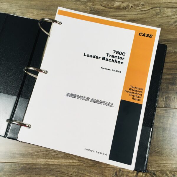 Case 780C Ck Tractor Loader Backhoe Service Parts Operators Manual Catalog Set - Image 2