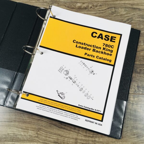 Case 780C Ck Tractor Loader Backhoe Service Parts Operators Manual Catalog Set - Image 14