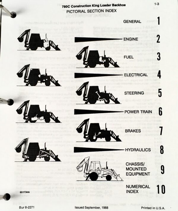 Case 780C Ck Tractor Loader Backhoe Service Parts Operators Manual Catalog Set - Image 15