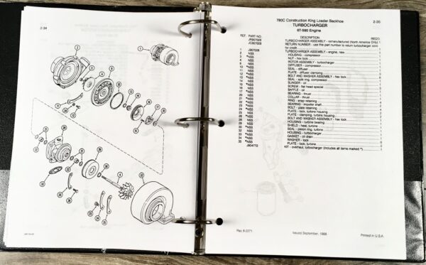 Case 780C Ck Tractor Loader Backhoe Service Parts Operators Manual Catalog Set - Image 16