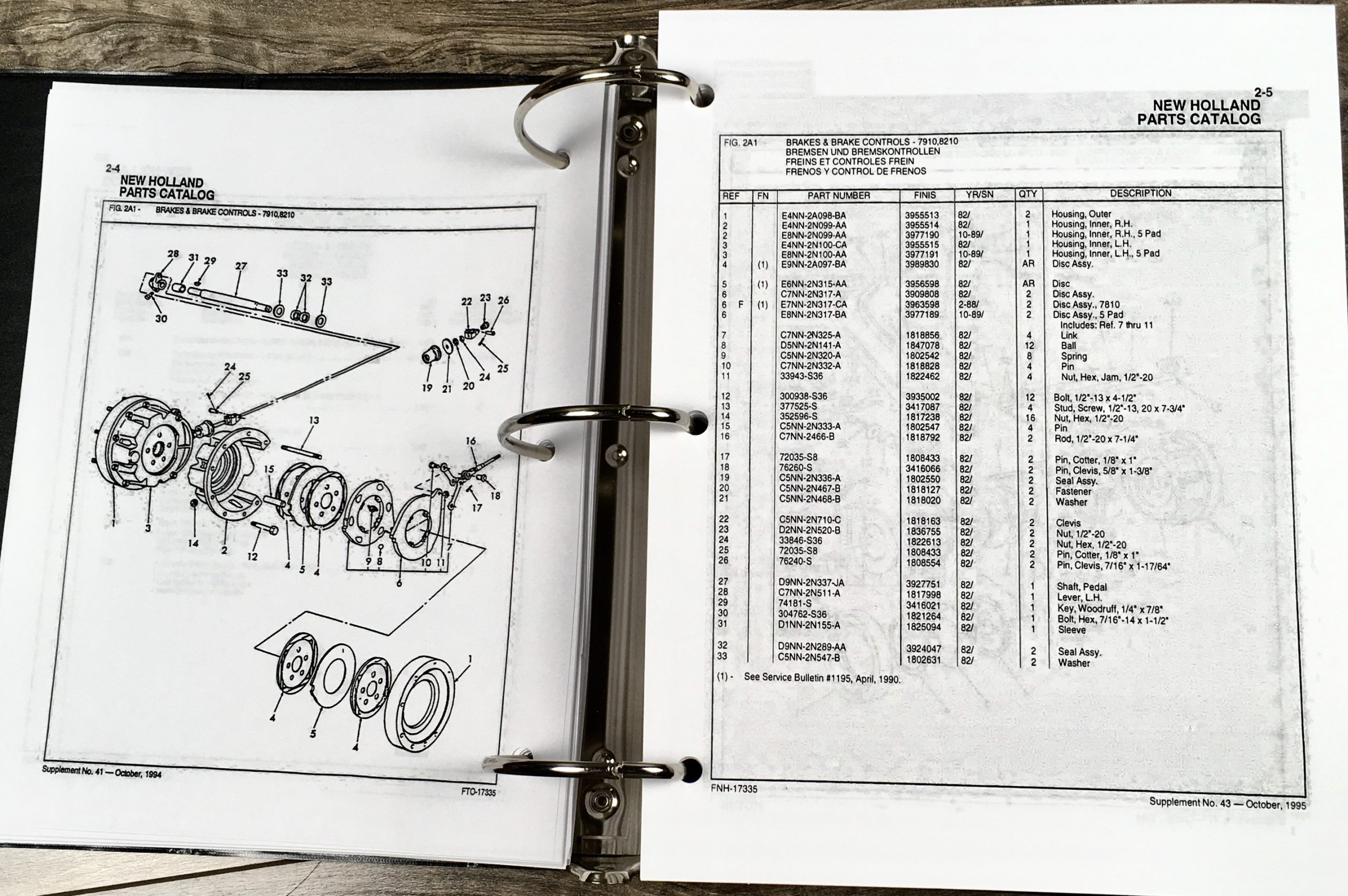 Ford 7810 7910 8210 8530 8630 8730 8830 Tractor Parts Manual Catalog Assembly - Image 6