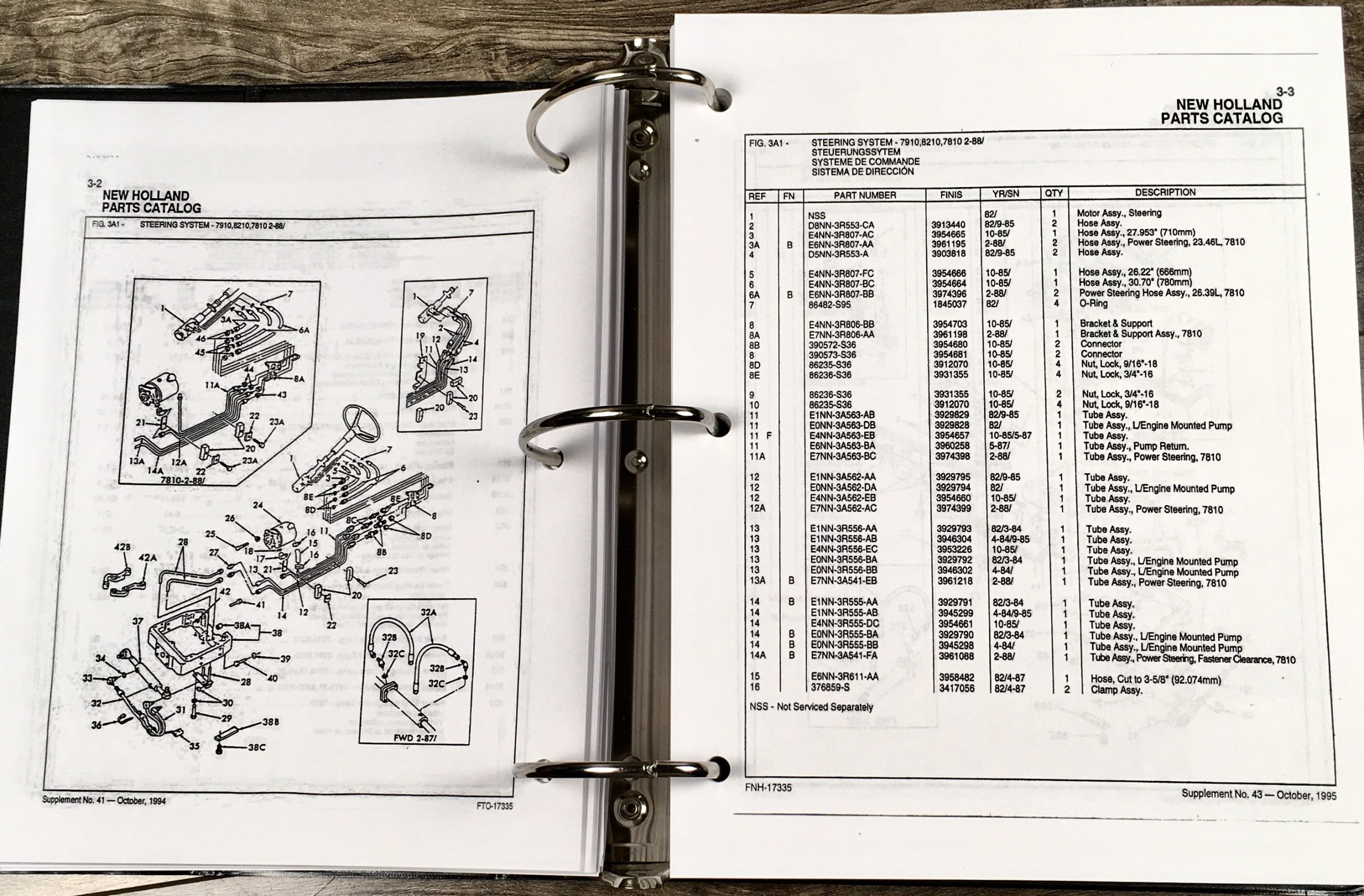 Ford 7810 7910 8210 8530 8630 8730 8830 Tractor Parts Manual Catalog Assembly - Image 7