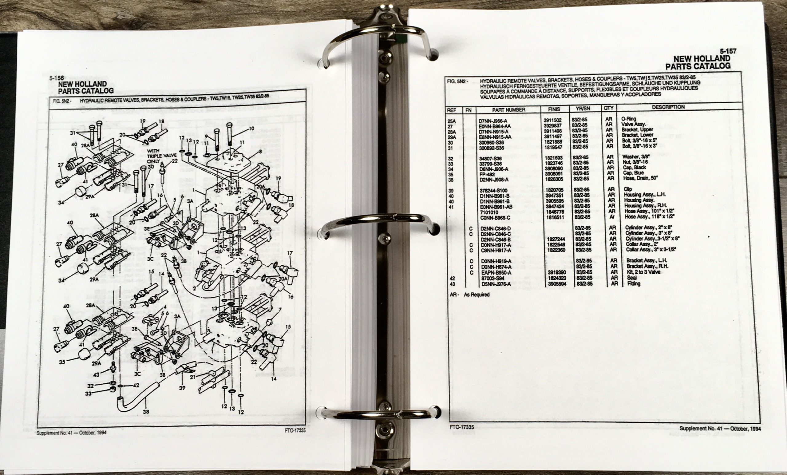Ford 7810 7910 8210 8530 8630 8730 8830 Tractor Parts Manual Catalog Assembly - Image 9