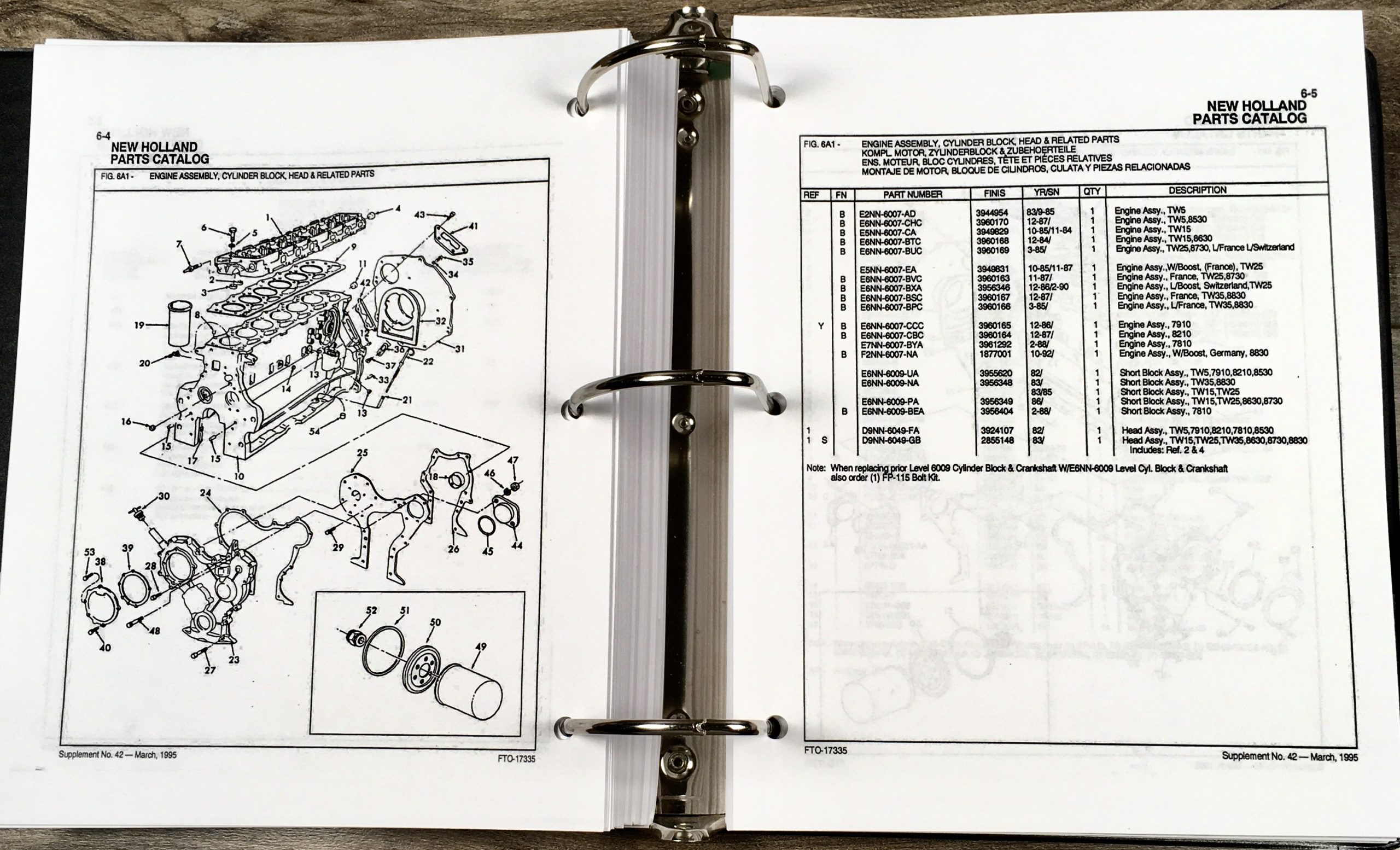 Ford 7810 7910 8210 8530 8630 8730 8830 Tractor Parts Manual Catalog Assembly - Image 10