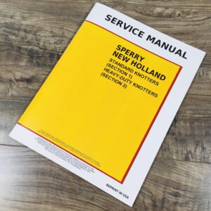 New Holland 273 276 277 275 Square Baler Knotter Service Repair Shop Manual