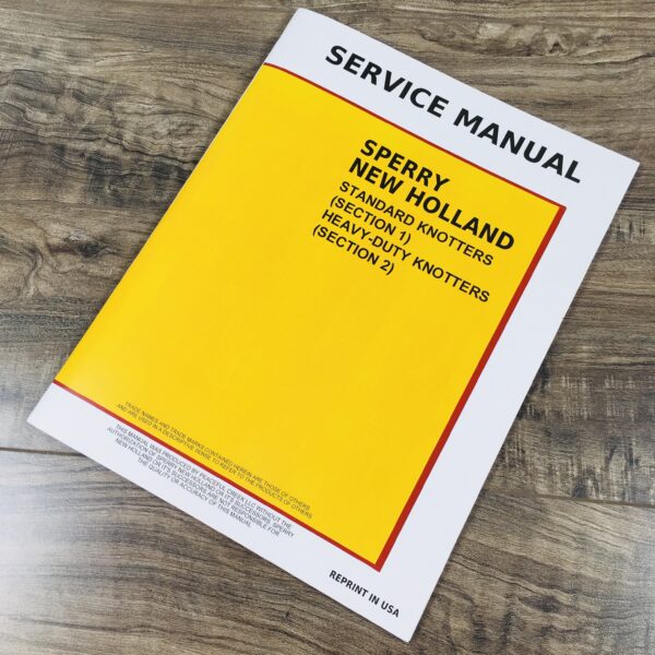New Holland 273 276 277 275 Square Baler Knotter Service Repair Shop Manual