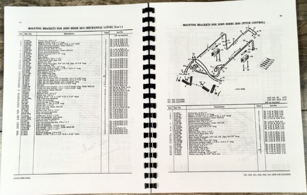 New Idea 500 501 502 503 504 506 Tractor Farm Loader Parts Manual Catalog Book - Image 6