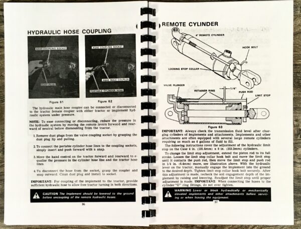 Case 2670 Tractor Operators Owners Manual Maintenance S/N Starting with 8825001 - Image 9