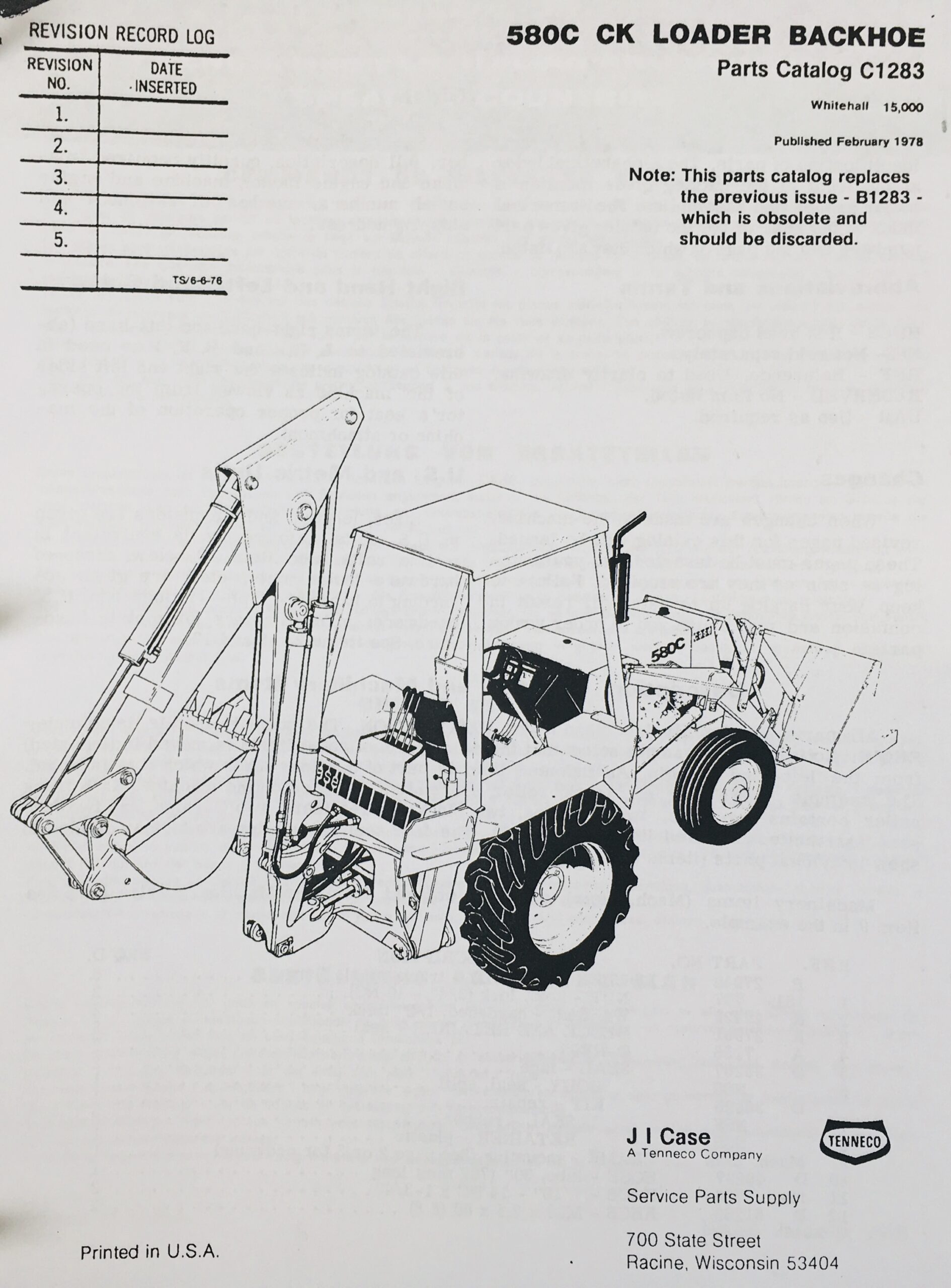 Case 580C Loader Backhoe Operators Service Parts Manual Repair Shop Tractor Ck - Image 21