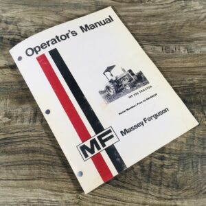 Massey Ferguson Mf 285 Tractor Owners Operators Manual Book Prior to 9A349239