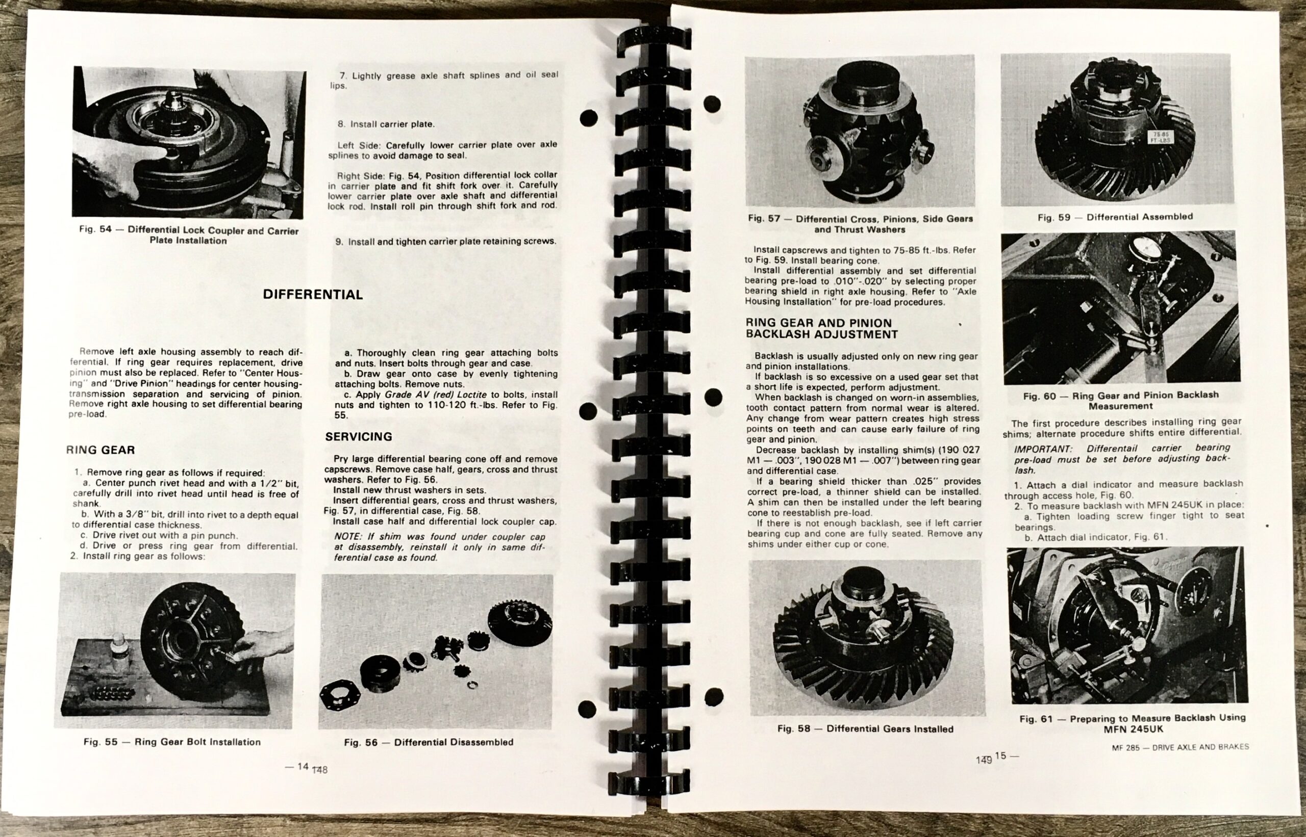 Massey Ferguson 285 Tractor Service Repair Manual Technical Shop Book Overhaul - Image 3