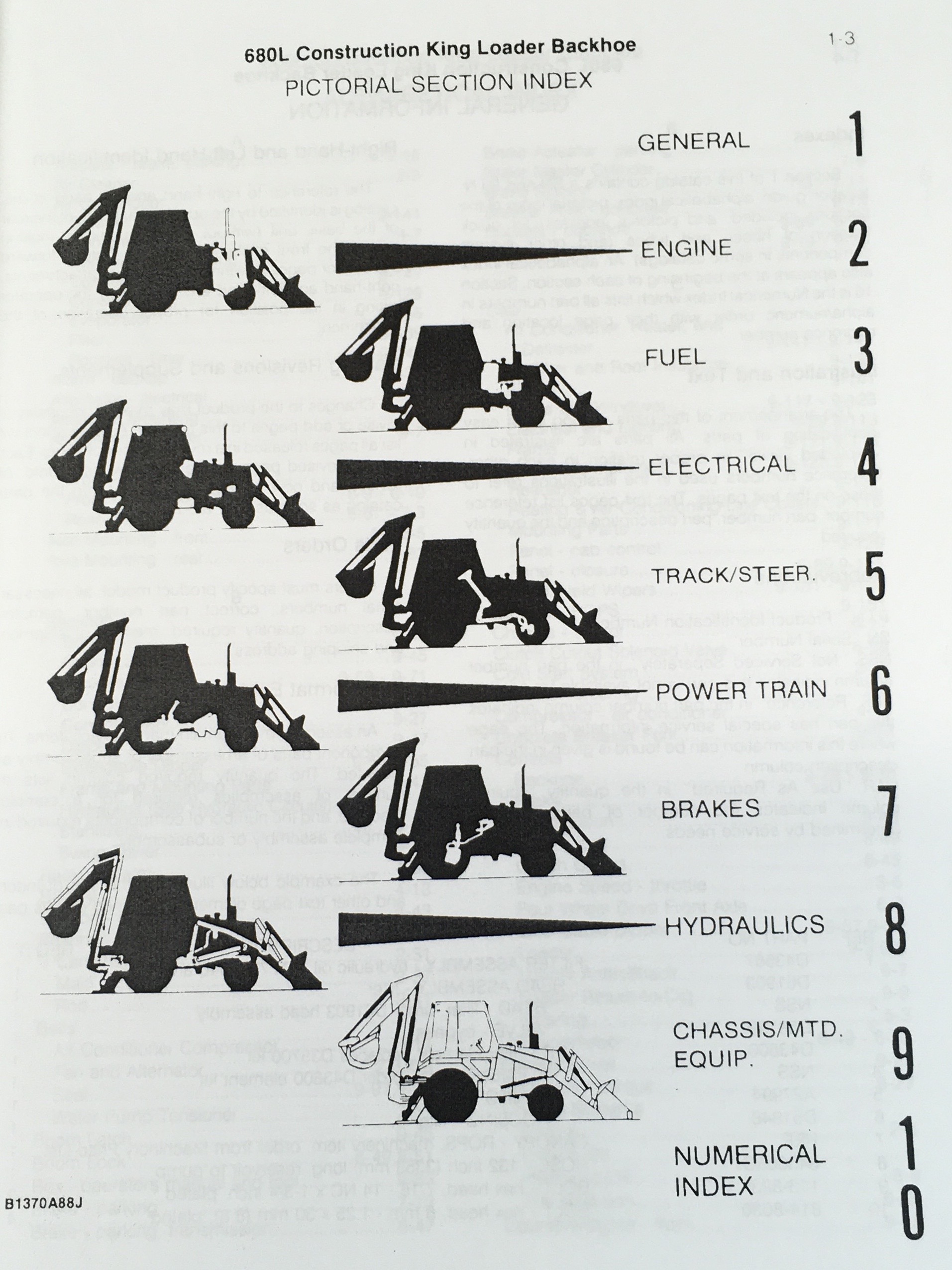 J I Case 680L Ck Construction King Backhoe Parts Manual Catalog Exploded View - Image 2