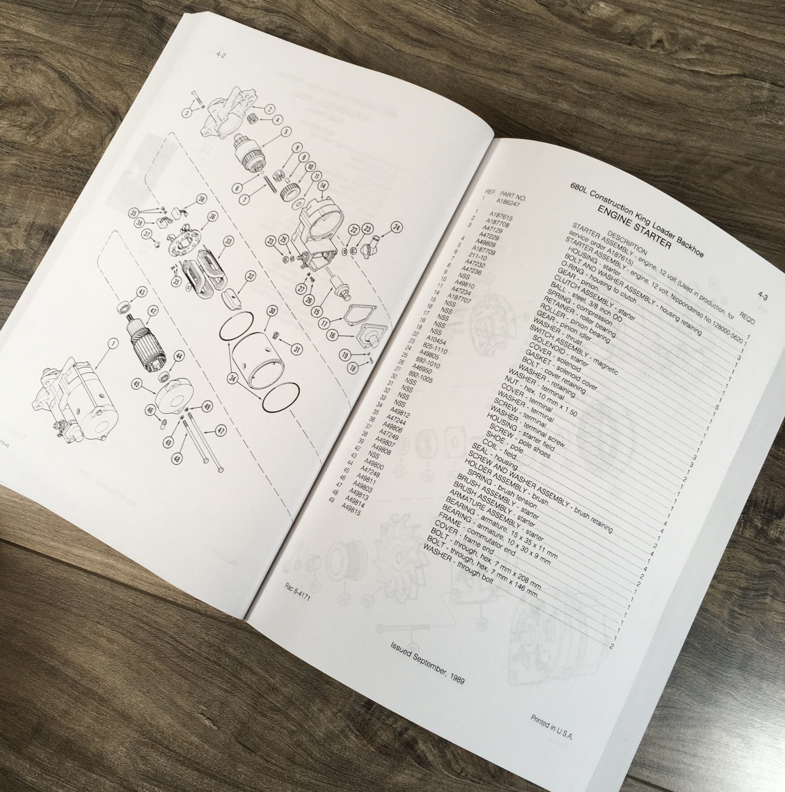 J I Case 680L Ck Construction King Backhoe Parts Manual Catalog Exploded View - Image 5