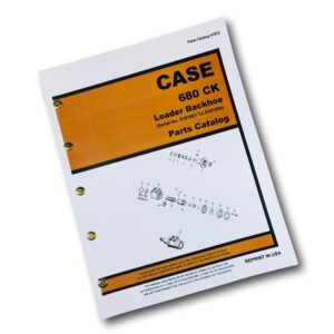 J I Case 680 Ck Loader And Backhoe Parts Catalog Manual No A1072 9101501-9101904