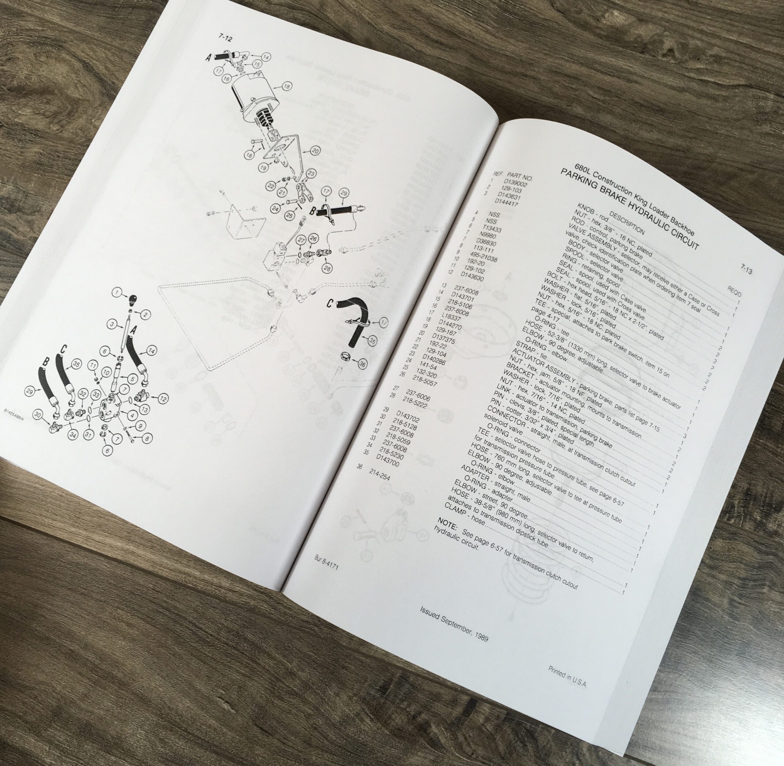 J I Case 680L Ck Construction King Backhoe Parts Manual Catalog Exploded View - Image 7