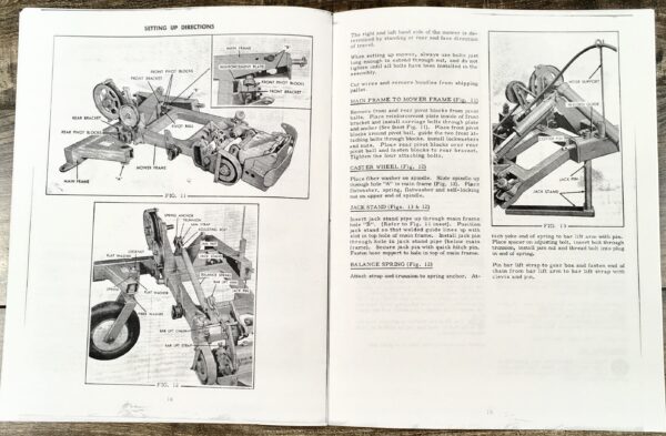 Allis Chalmers Model 82R Sickel Bar Mower Semi Mounted Operators Manual Sickle - Image 5