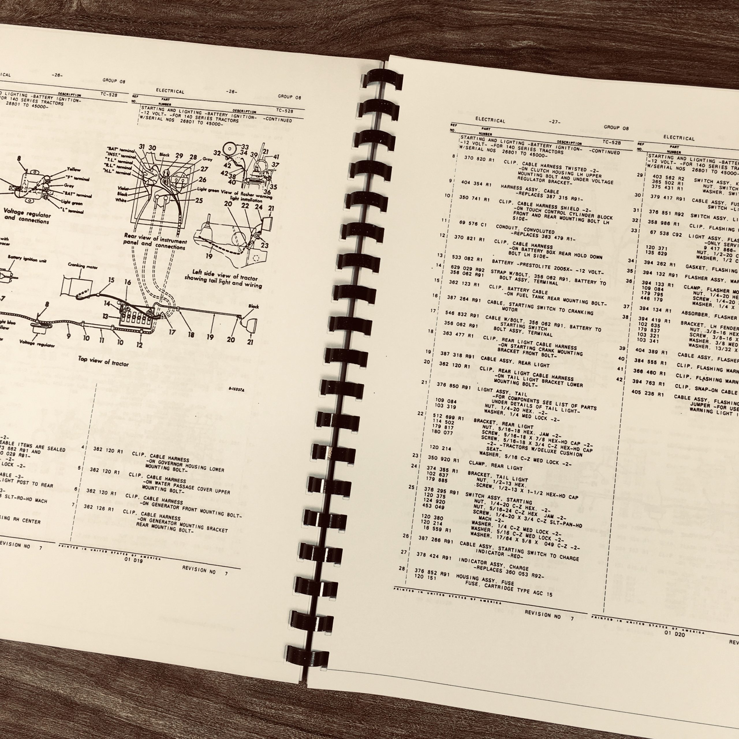 Farmall International 100 130 140 Tractor Service Manual Parts Catalog Shop Book - Image 16