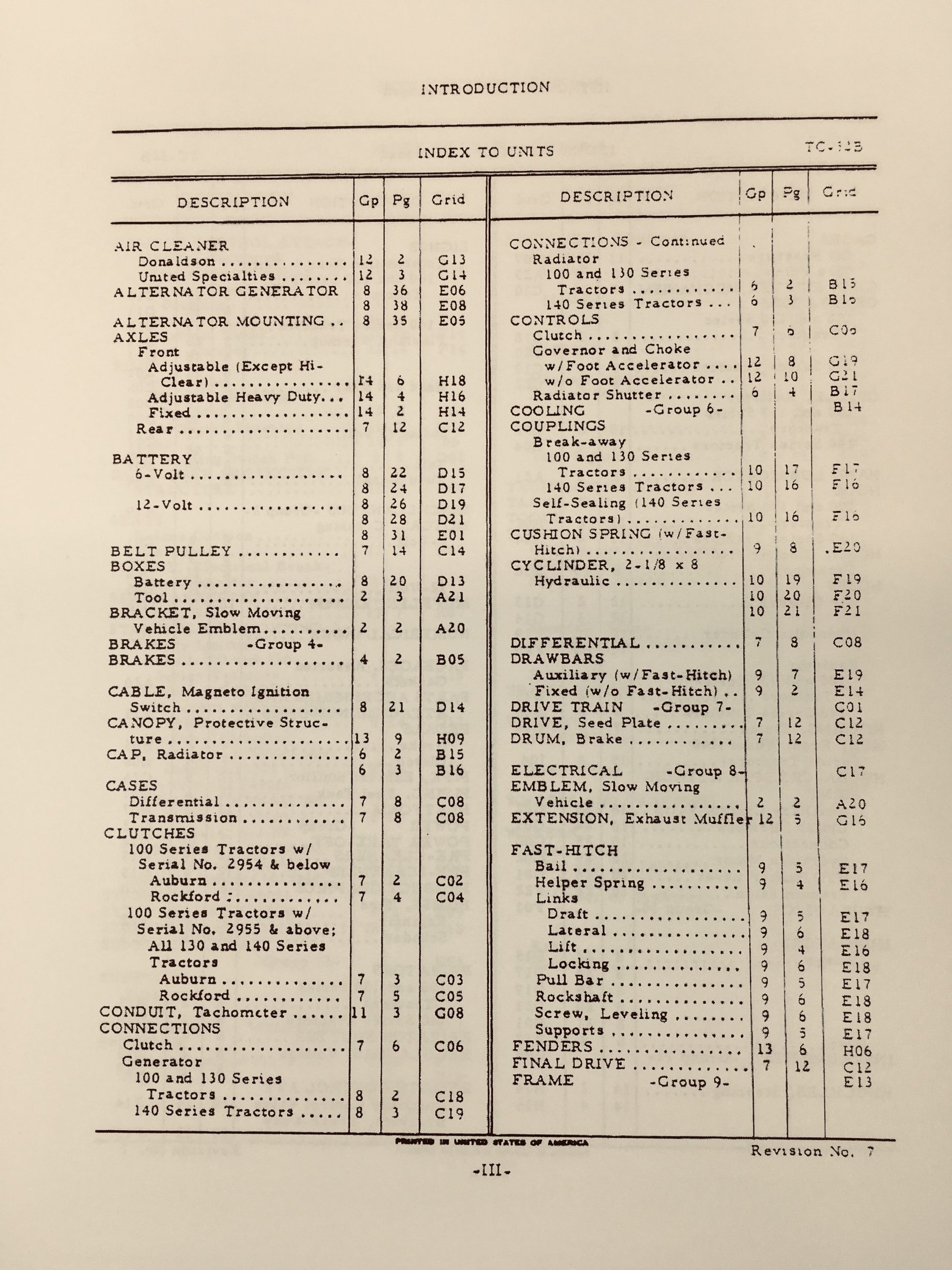Farmall International 100 130 140 Tractor Service Manual Parts Catalog Shop Book - Image 7
