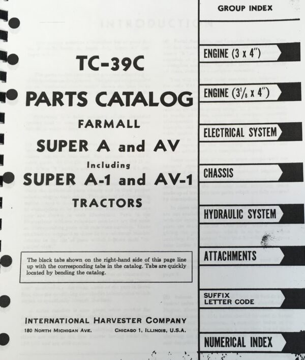 International Farmall Super A Tractor Service Operators Parts Manual Catalog Set - Image 3