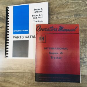 International Super A Tractor Operators Manual Parts Catalog Assembly
