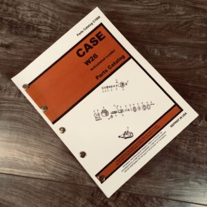 J I Case Model W26 Articulated Loader Wheel Parts Catalog Manual No. C1066