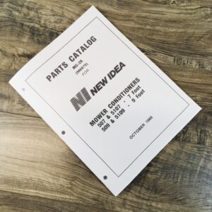 New Idea 507 509 5107 5109 Mower Conditioner Parts Manual Catalog Assembly Book