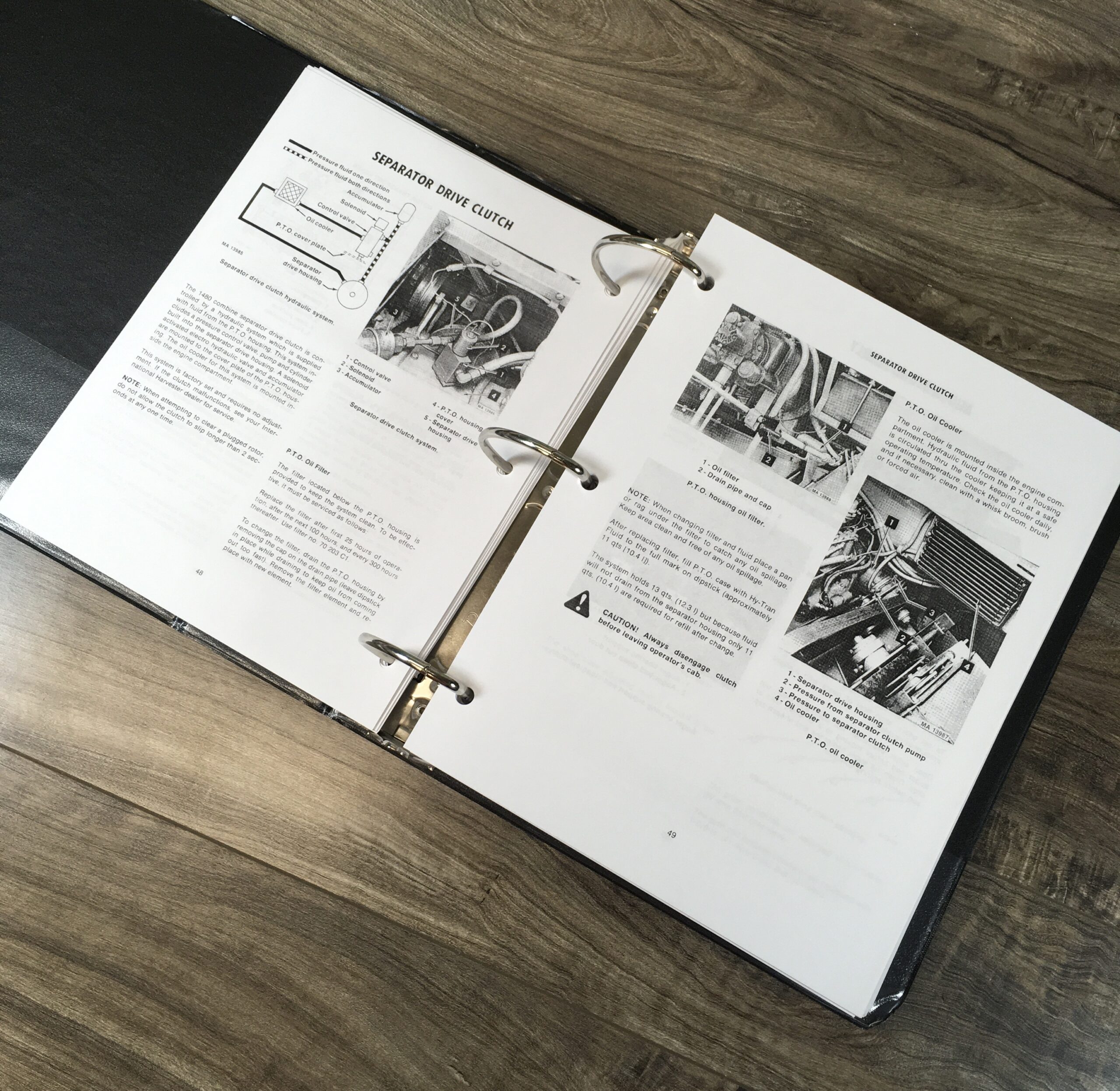 International 1440 Combine Service Parts Operators Manual Set Repair Shop D-436 - Image 29