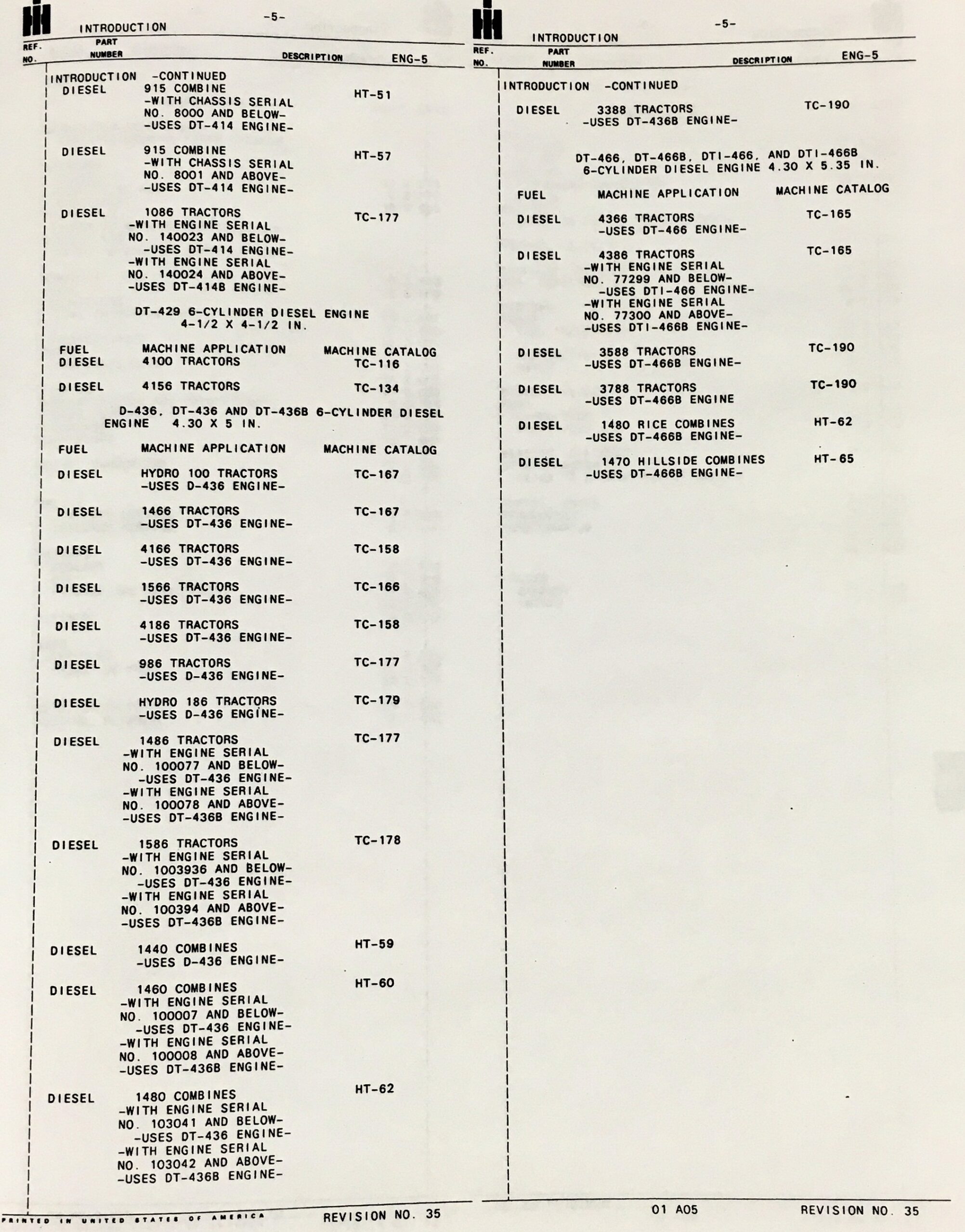 International 1440 Combine Service Parts Operators Manual Set Repair Shop D-436 - Image 31