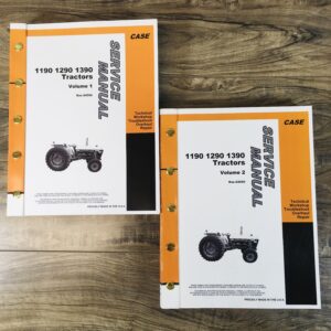 Case 1190 1290 1390 Tractor Service Catalog Manuals Repair Technical Shop